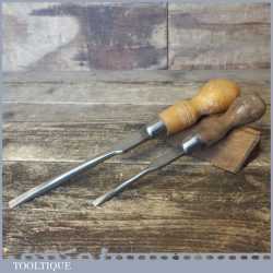 2 No: Vintage Cabinet Maker’s Beech Handled Screwdrivers - Fully Refurbished