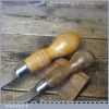2 No: Vintage Cabinet Maker’s Beech Handled Screwdrivers - Fully Refurbished