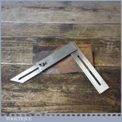 Vintage H.H.M. Engineers Combination Steel Try Square Bevel Pat No: 497450