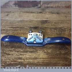 Vintage Record No: 0151R Adjustable Curved Sole Metal Spokeshave - Refurbished