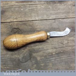 vintage Leather Working Curved Skiving Tool In Good Condition