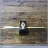 Vintage Brass Stemmed Ebony Mortise Gauge With Screw Adjuster - Good Condition