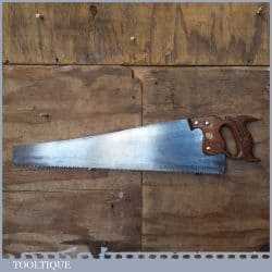 Antique Keystone Saw Works Philadelphia USA Rip Saw 4 TPI - Sharpened