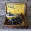 Superb Vintage Boxed Record No: 405 Combination Plough Plane - Rosewood Handles
