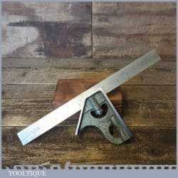 Vintage Rabone Chesterman No: 1912 Steel Adjustable Combination Square - Refurbished
