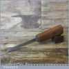 Vintage 1/4” Cast Steel Mortice Chisel Beech Handle - Fully Refurbished