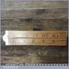 Vintage Dutch 2ft Imperial Boxwood Brass Folding Ruler - Good Condition
