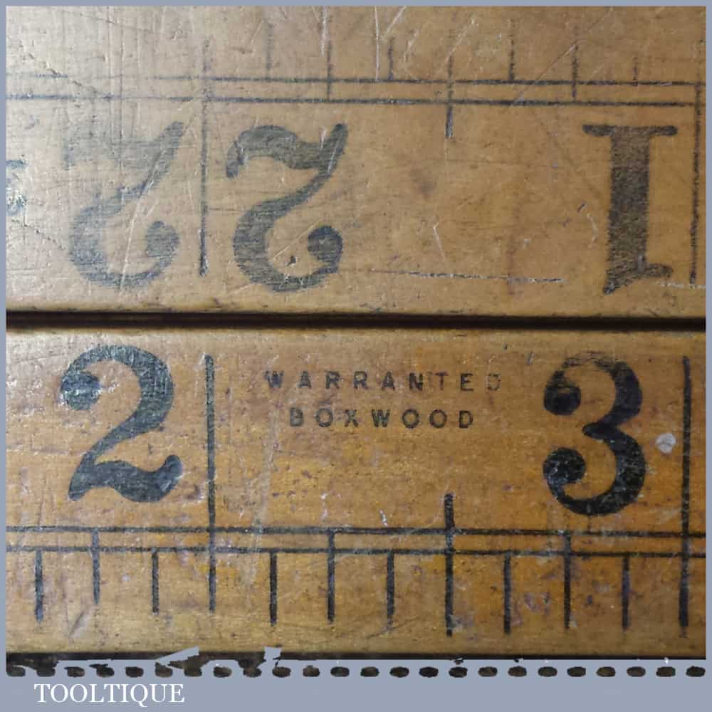 Vintage Dutch 2ft Imperial Boxwood Brass Folding Ruler – Good Condition ...