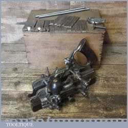 Vintage Boxed Stanley Sweetheart USA No: 45 Combination Plough Plane 22 Cutters