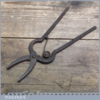 Primitive Antique Gripping Pliers - Handmade By Blacksmith