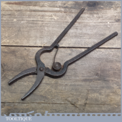 Primitive Antique Gripping Pliers - Handmade By Blacksmith
