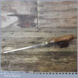 Vintage Beechwood And Brass Pad Saw - Good Condition