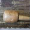 Nice Beech Wood Woodcarving Mallet 4” Wide Ash Handle - Good Condition