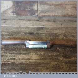 Vintage J Dixon Leatherworking Brass Sole Beech Spokeshave - Good Condition