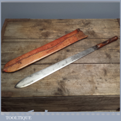 Antique Kikuyu Simi With Original Scabbard Made by Brades Numbered 1652