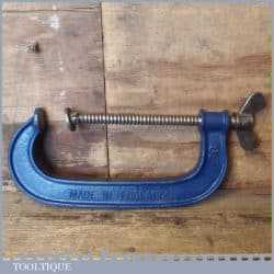 Vintage 8” Record G Clamp Wing Tightening Grip - Ready Tor Use