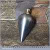 Vintage 2 ¾” Steel Plumb Bob Brass String Retainer - Good Condition