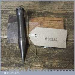 Vintage Moore & Wright Cast Steel Plumb Bob - Good Condition