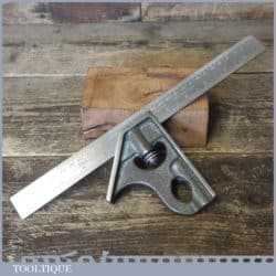 Vintage Rabone Chesterman No: 1912 Cast Steel Adjustable Combination Square