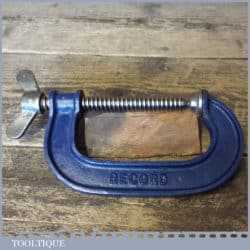 Vintage Record carpenter’s 4” G clamp in good used condition and ready for use.