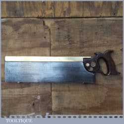 Rare Vintage W Tyzack & Turner 16” Brass Back Tenon Saw 8 TPI - Sharpened