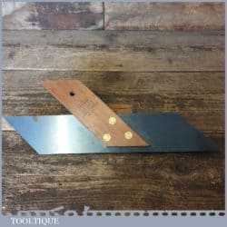 Vintage Marples Ridgway Carpenter’s 10” Mahogany Brass Mitre Hook Square