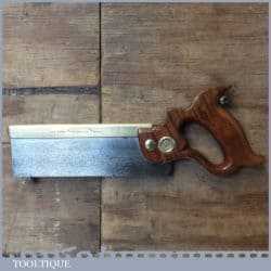 Vintage Henry Disston Philadelphia USA 8” Brass Back Dovetail Saw