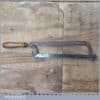 Early Antique Cast Steel Lancashire Pattern Hacksaw - Good Condition
