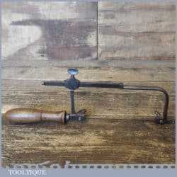 Vintage Jewellers Cast Steel Framed Adjustable Piercing Saw - Good Condition