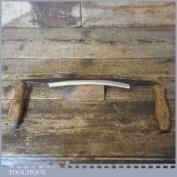 Vintage Drawknife With Curved Blade - Sharpened Honed