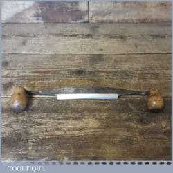 Vintage Acier Fond Gentleman’s Curved Cast Steel Drawknife - Sharpened Honed