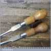 2 Vintage Cabinet Makers Beech Handled Screwdrivers - Fully Refurbished