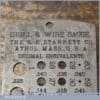 Vintage L S Starrett Co USA No: 186 Imperial Drill Wire Gauge