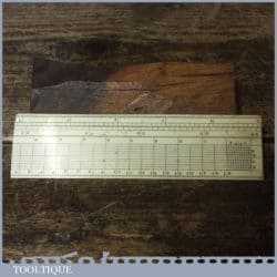 Scarce Antique Imperial 6″ Gunter’s Scale Ruler - Good Condition