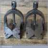 Vintage Matched Pair Engineers 1 ½” Vee Blocks Clamps - Good Condition