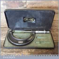 Vintage Moore & Wright No: 966 Imperial 2-3” Micrometer