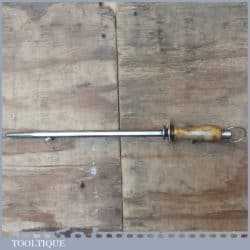 Scarce Vintage Aciem Butcher’s Chef’s Heavy Duty Hexagon Shaped Sharpening Steel