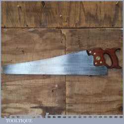 Vintage 26” Henry Disston Philadelphia USA Cross Cut Hand Saw - Sharpened