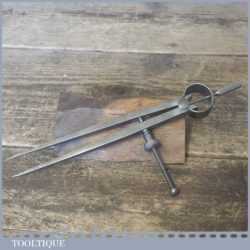 Vintage Moore & Wright 8” spring square leg dividers, refurbished ready for use and in good used condition