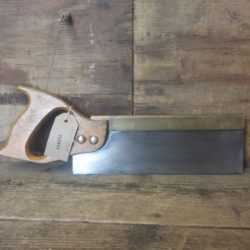 Vintage 10” Brass Back Tenon Saw 12 TPI - Sharpened Rip Ready For Use