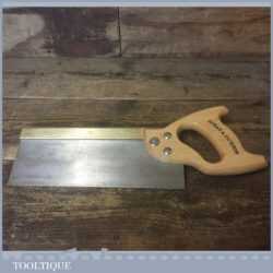 Vintage Spear & Jackson 10” Brass Back Tenon Saw 14 TPI - Sharpened