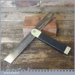 W. Marples & Sons Carpenters Ebony And Brass Sliding Bevel - Good Condition