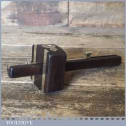 W. Marples & Sons Rosewood And Brass Mortise Gauge - Good Condition