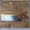 Vintage Sheffield Made 12” Brass Back Tenon Saw - Sharpened