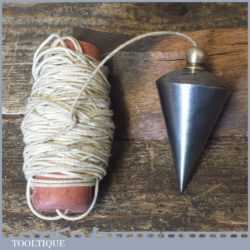 Vintage DBS German Made Cast Steel Plumb Bob - Good Condition