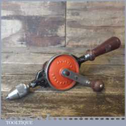 Vintage Stanley No: 805 Egg Beater Double Pinion Hand Drill - Good Condition