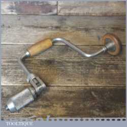 Vintage Stanley No: 144 Carpenter’s Ratchet Brace 10" Swing - Refurbished