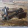 Vintage Spring Loaded Cast Steel Hand Vice - Good Condition