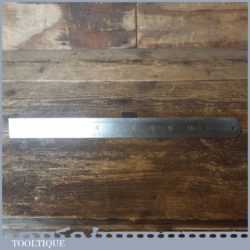 Vintage 12″ J Rabone & Sons No: 10 Imperial Steel Rule - Good Condition