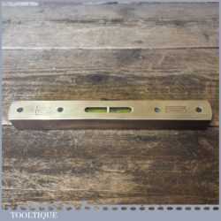 Vintage Marples 8” Mahogany Brass Spirit Level - Good Condition
